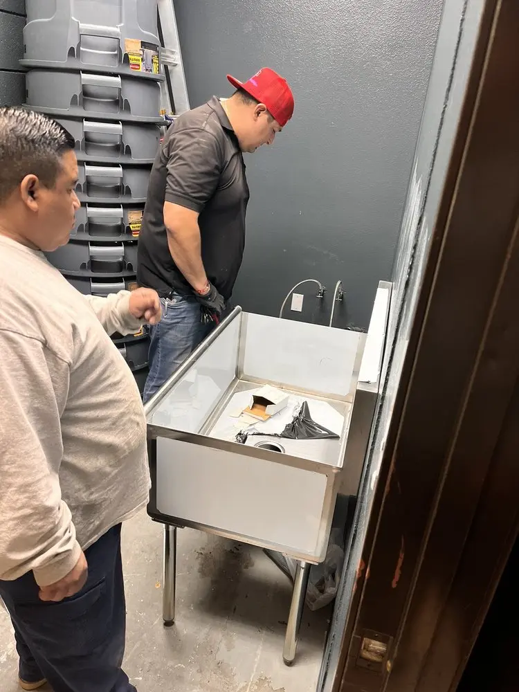 Commercial plumbing and sink installation in Alice